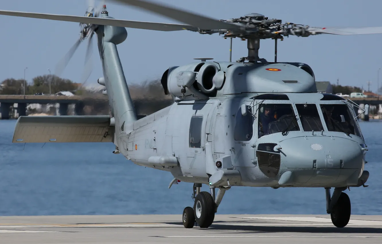 Photo wallpaper multi-purpose helicopter, SH-60F Seahawk, Black Hawk