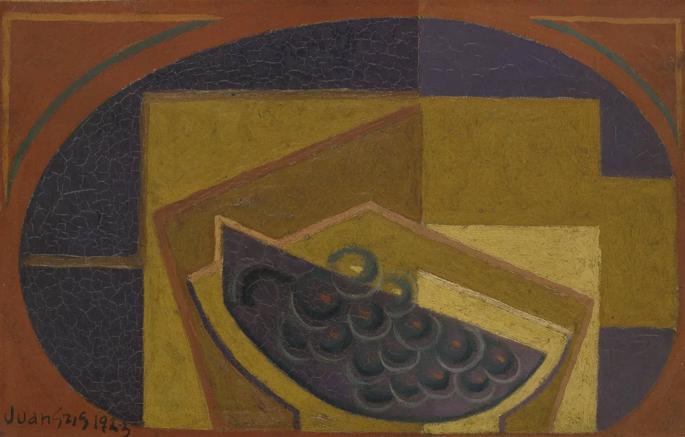 Photo wallpaper cubism, 1923, Juan Gris, Black grapes