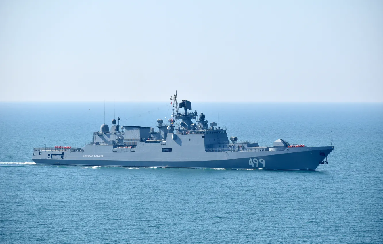 Photo wallpaper ship, frigate, guard, Admiral Makarov, Author Erne