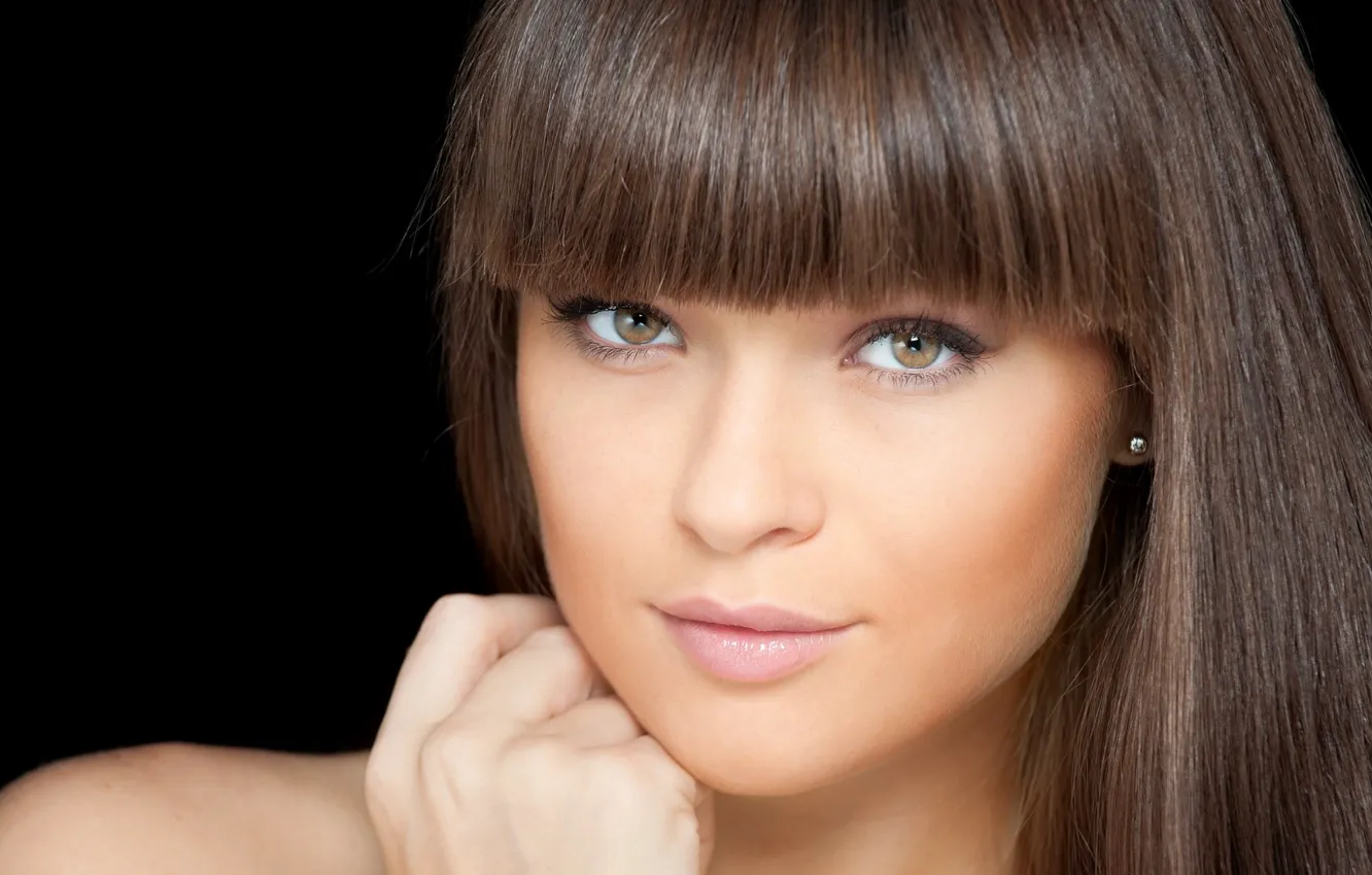 Photo wallpaper look, face, hair, bangs