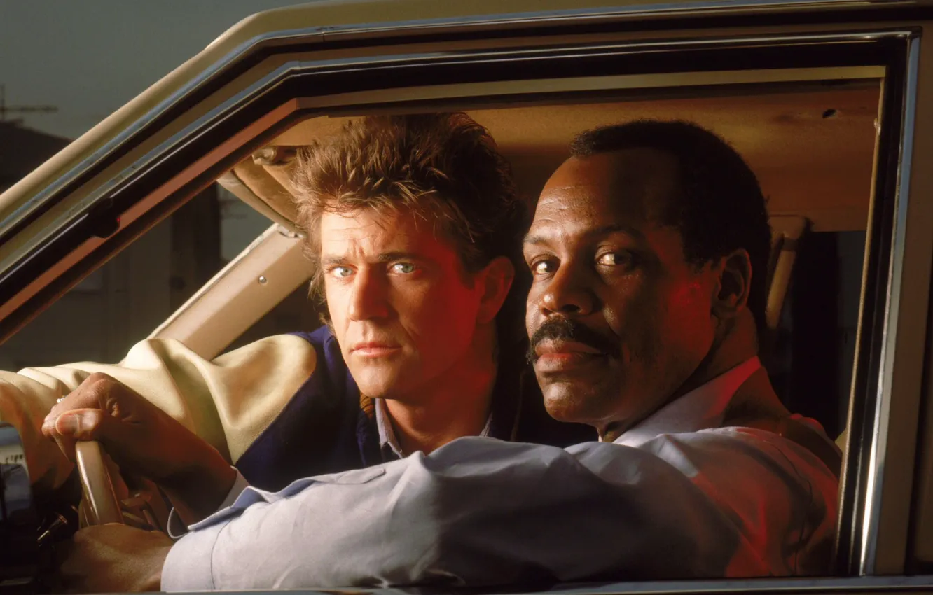 Photo wallpaper Mel Gibson, Lethal Weapon, Lethal weapon, Danny Glover