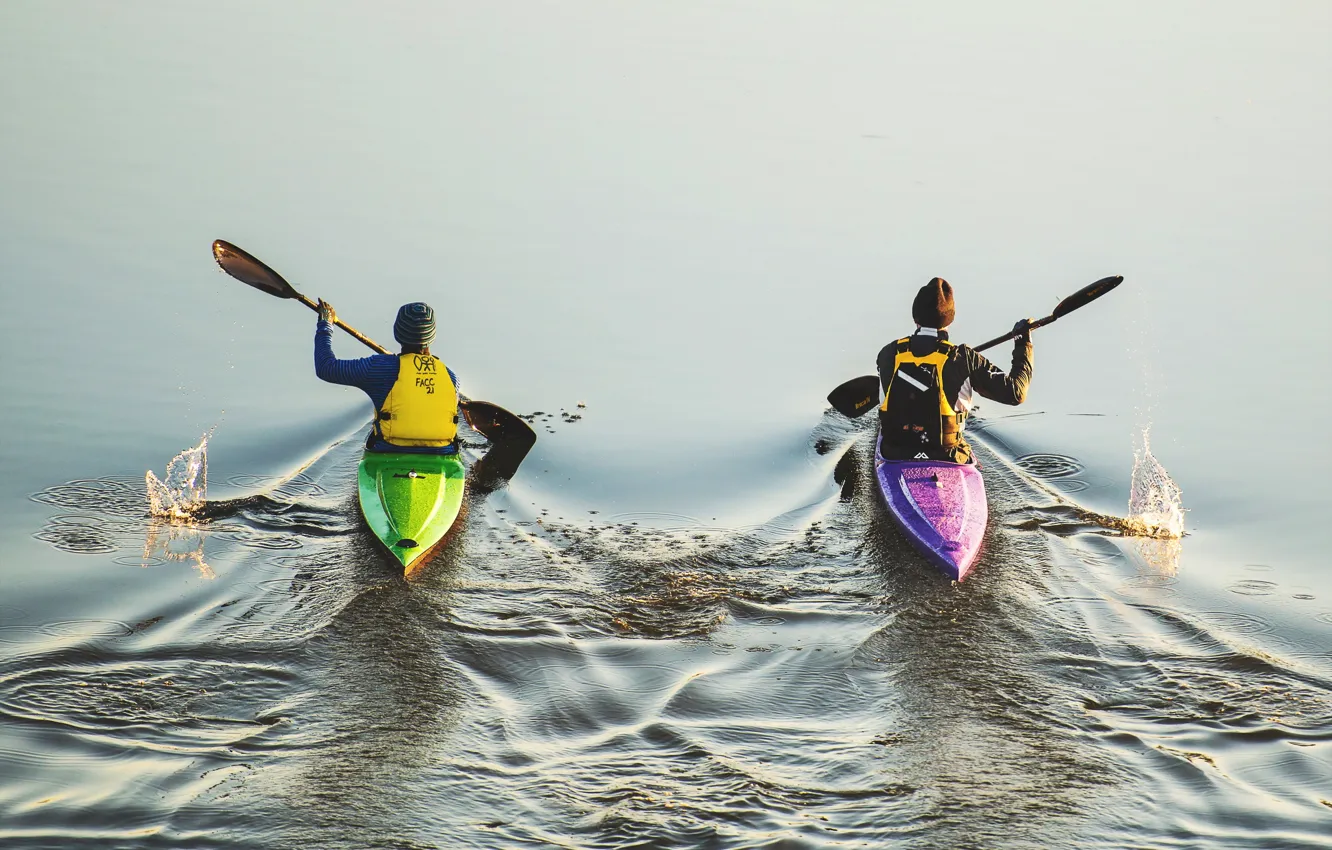 Photo wallpaper water, sport, rowing