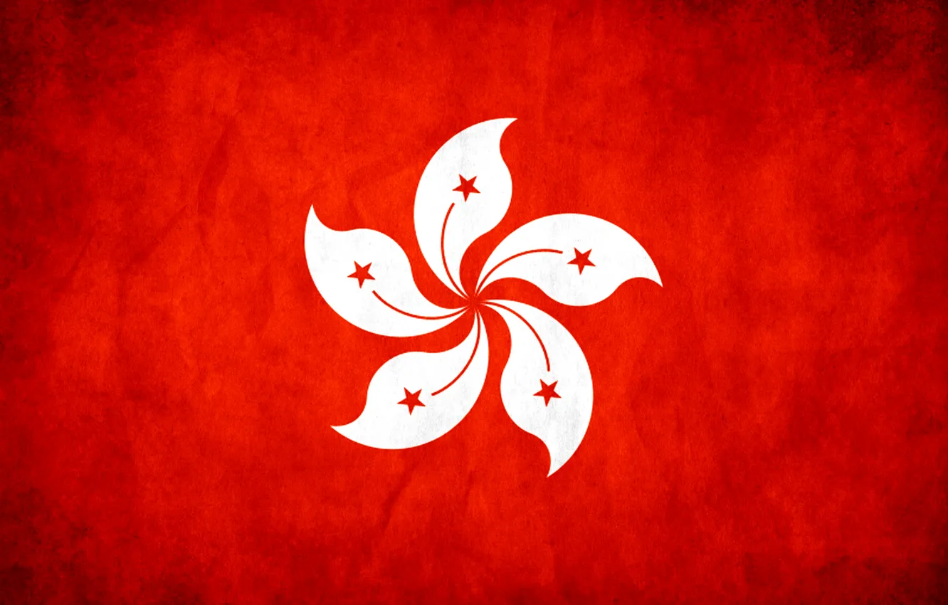 Photo wallpaper texture, Hong Kong, flag