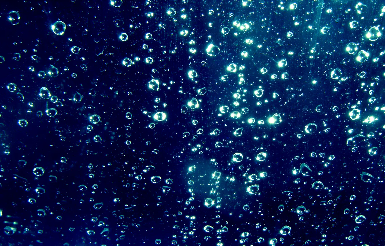 Photo wallpaper water, drops, surface, macro