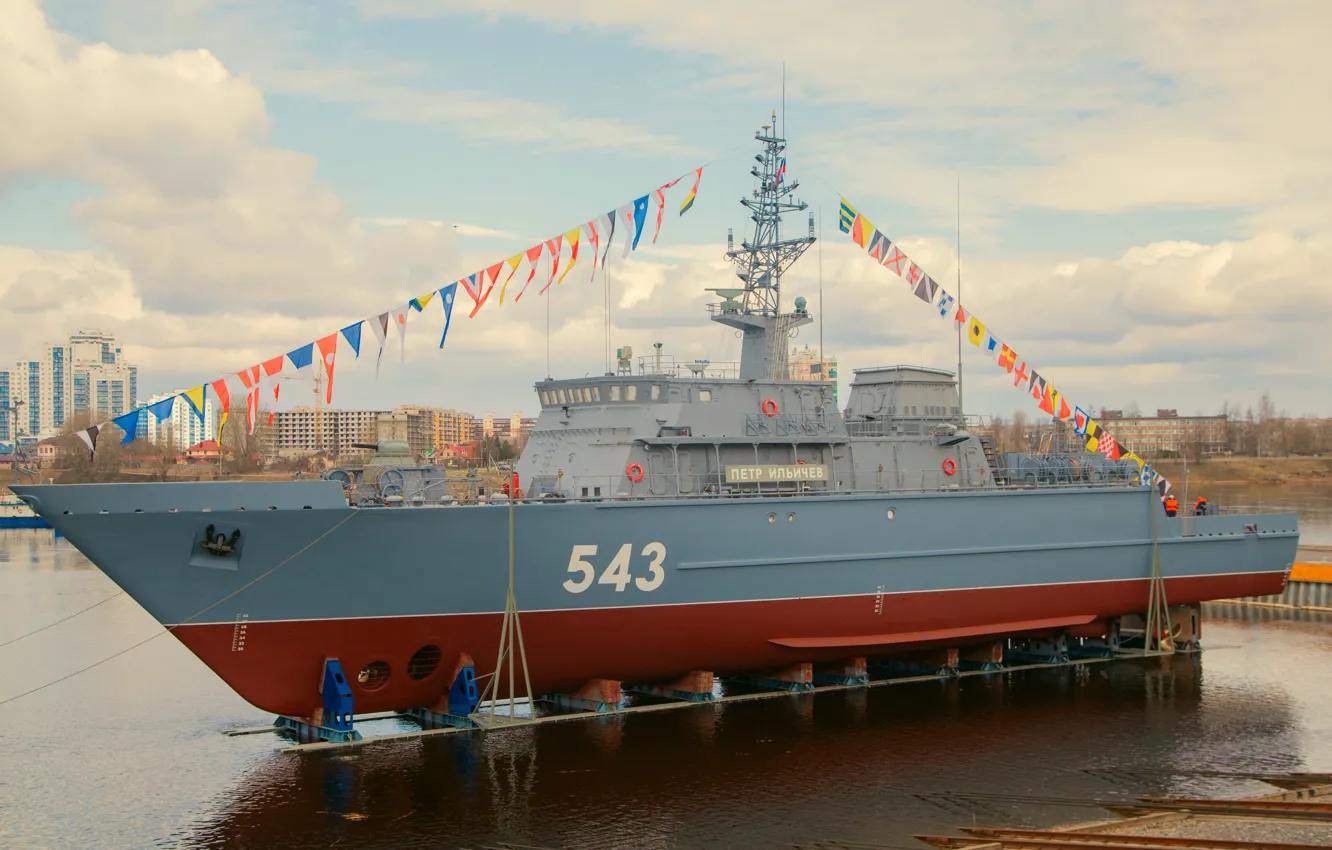 Photo wallpaper ship, mine, Peter Ilyichev