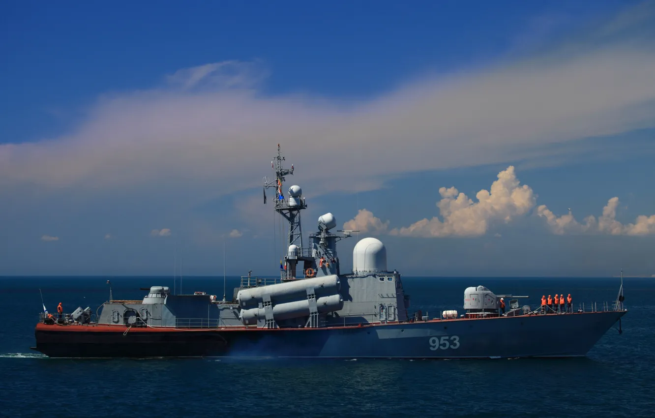 Photo wallpaper ship, Navy, rocket, The black sea, R-239, RCA