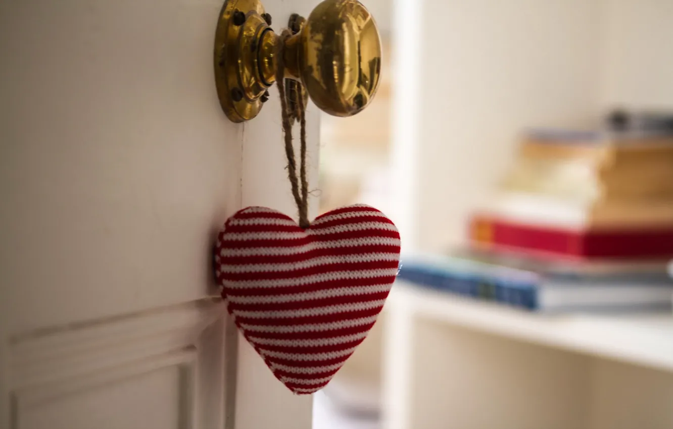 Photo wallpaper mood, heart, the door