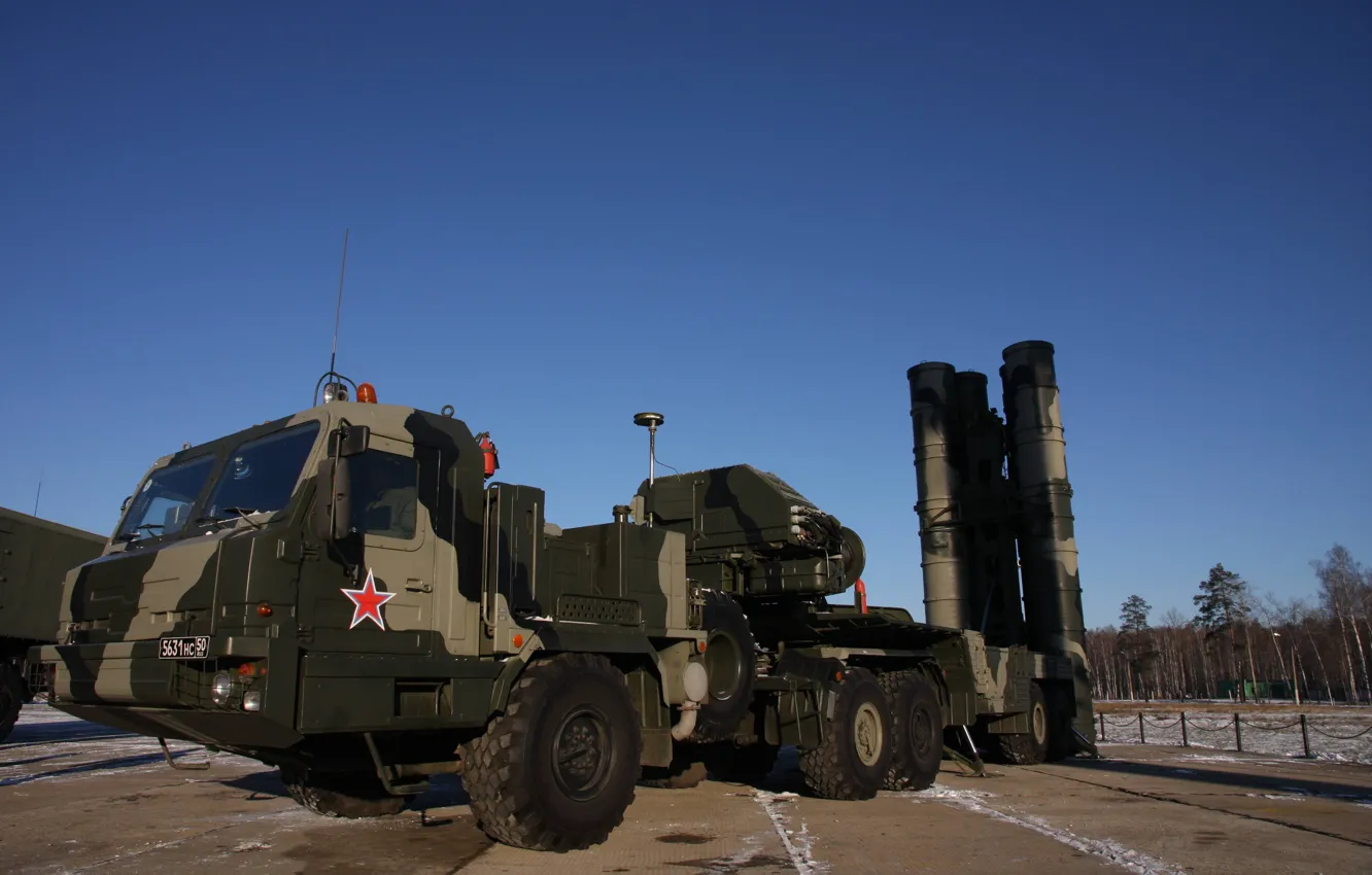 Photo wallpaper weapon, winter, russian, missile, S-400 Triumph, S-400, anti-aircraft