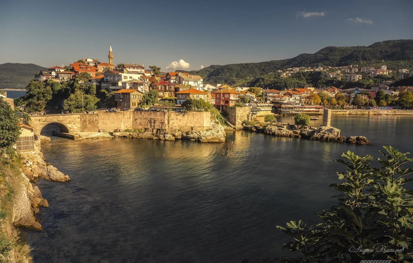 Photo wallpaper coast, Turkey, town, Black sea, Amasra, Andrey Vasilyev