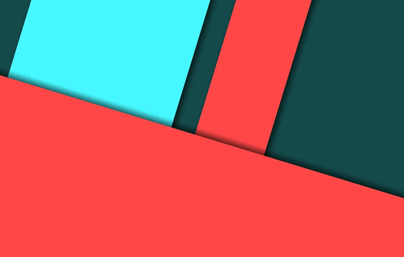 Photo wallpaper red, green, geometry, design, color, material