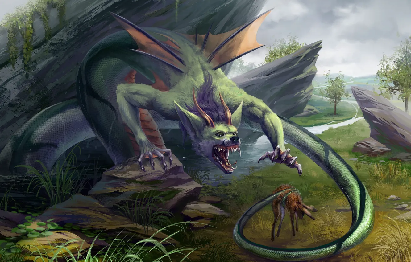 Photo wallpaper monster, being, mining