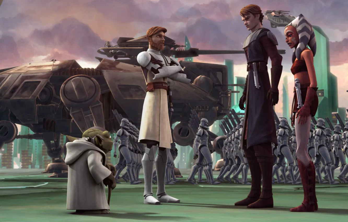 Photo wallpaper troopers, clone, animated series, Star wars: the clone wars, STAR WARS: THE CLONE WARS, Lucasfilm, …