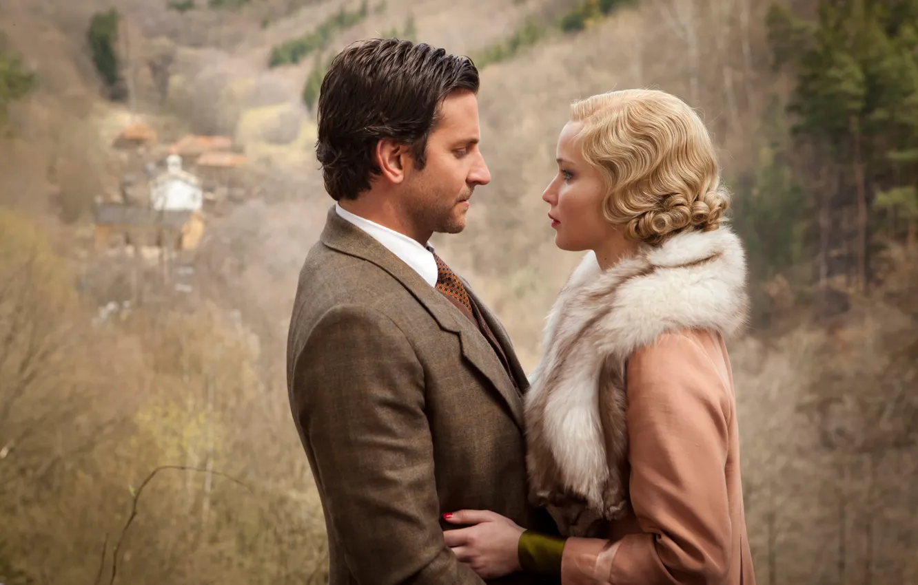 Photo wallpaper Bradley Cooper, Jennifer Lawrence, Serena