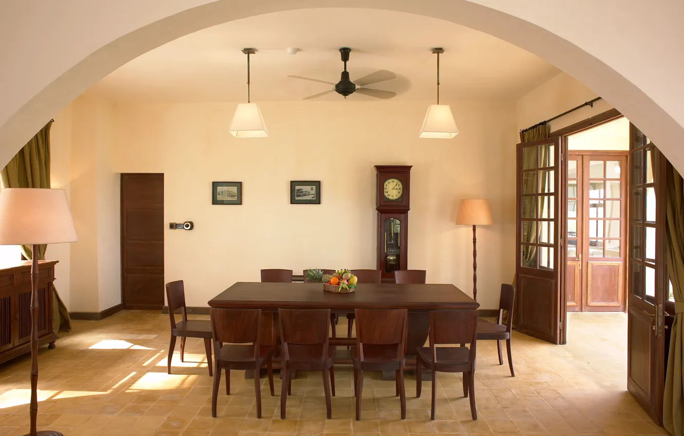 Photo wallpaper design, house, style, Villa, interior, dining room