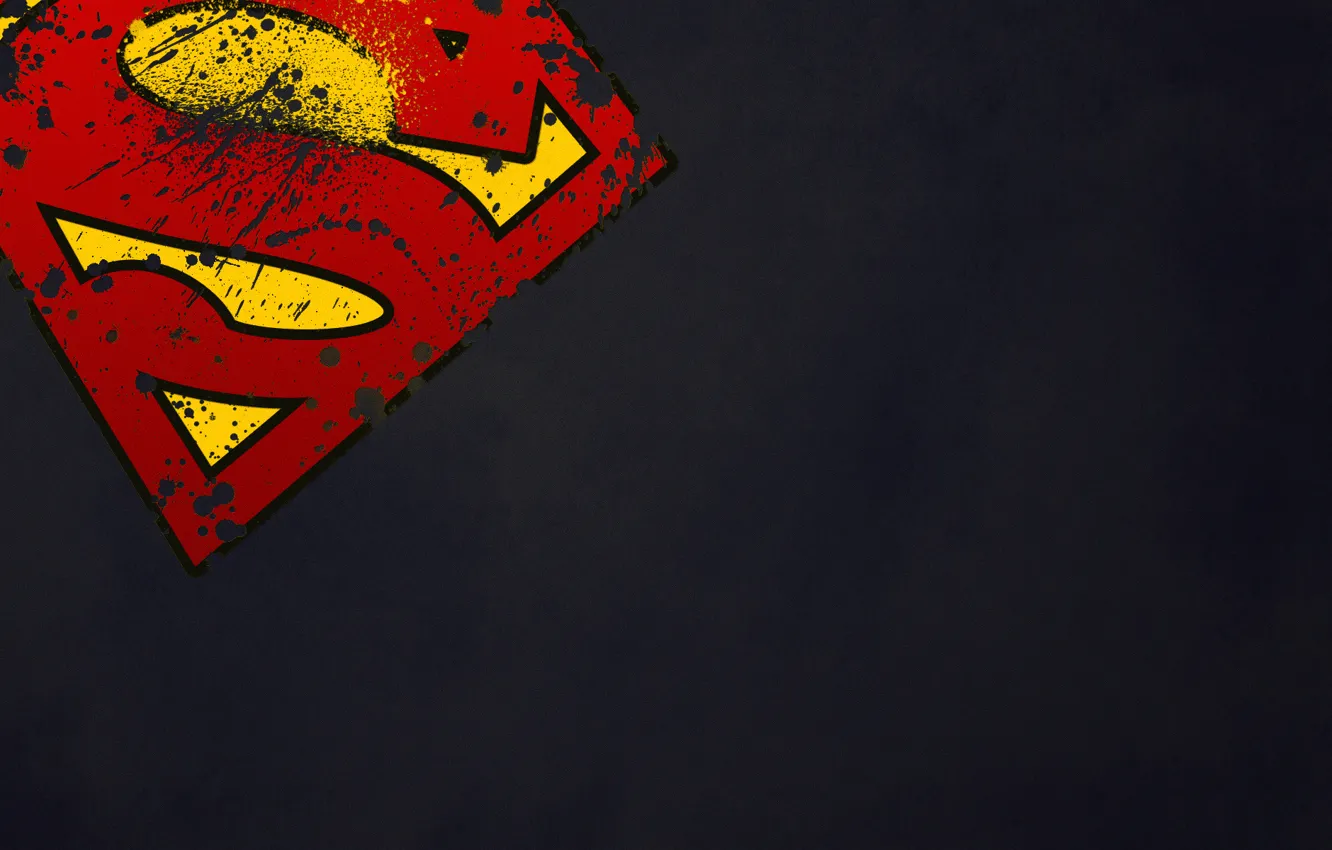 Photo wallpaper logo, symbol, superman, Superman, superhero
