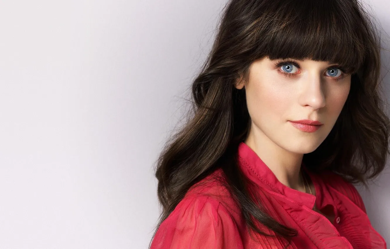 Photo wallpaper eyes, actress, celebrity, Zooey Deschanel, Zooey Deschanel