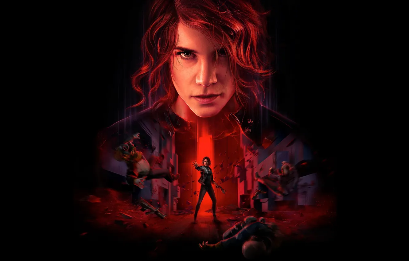 Photo wallpaper the game, art, control, science fiction, 505 Games, Remedy, Jesse Thread