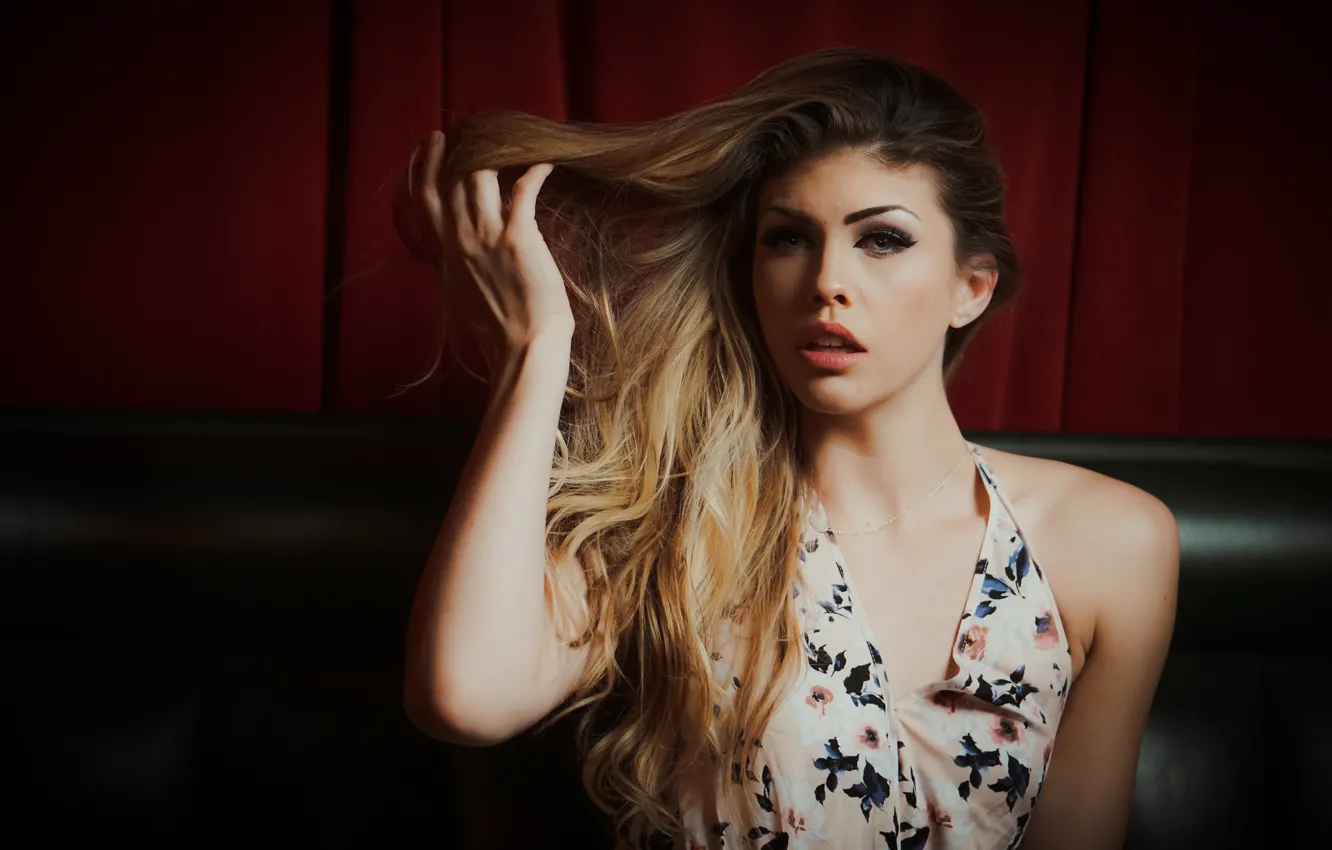 Photo wallpaper face, model, hair, beauty