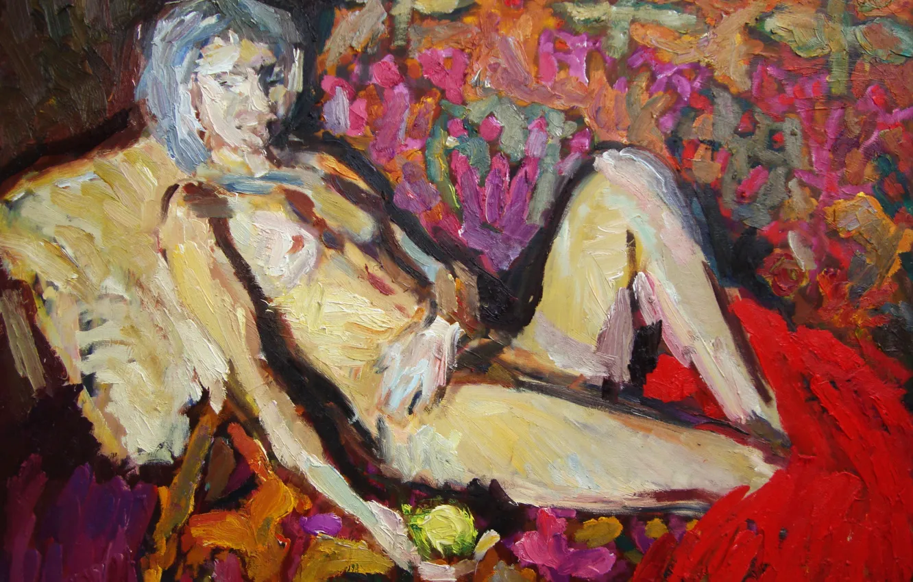 Photo wallpaper pear, Figure, naked girl, Nude, Peter Petyaev