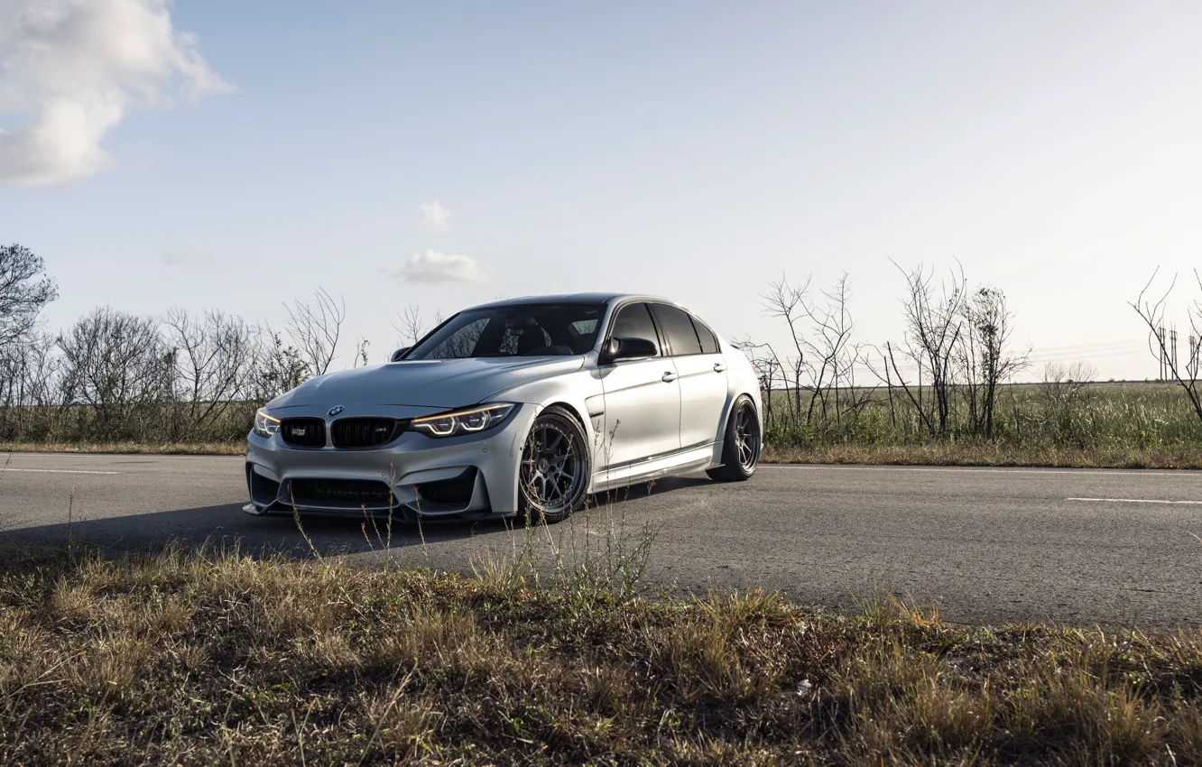 Photo wallpaper road, Silver, F80, M3