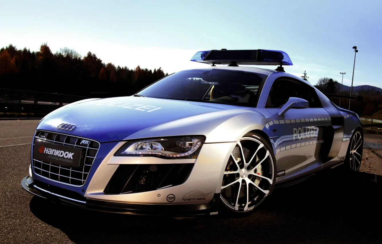 Photo wallpaper the sky, Audi, audi, tuning, police, concept, the concept, police