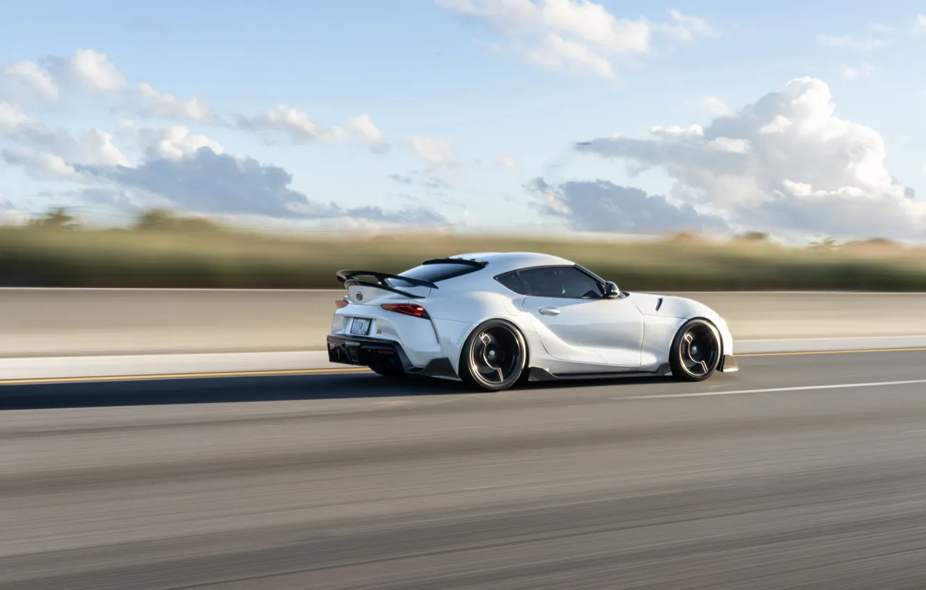Photo wallpaper car, Toyota, Supra