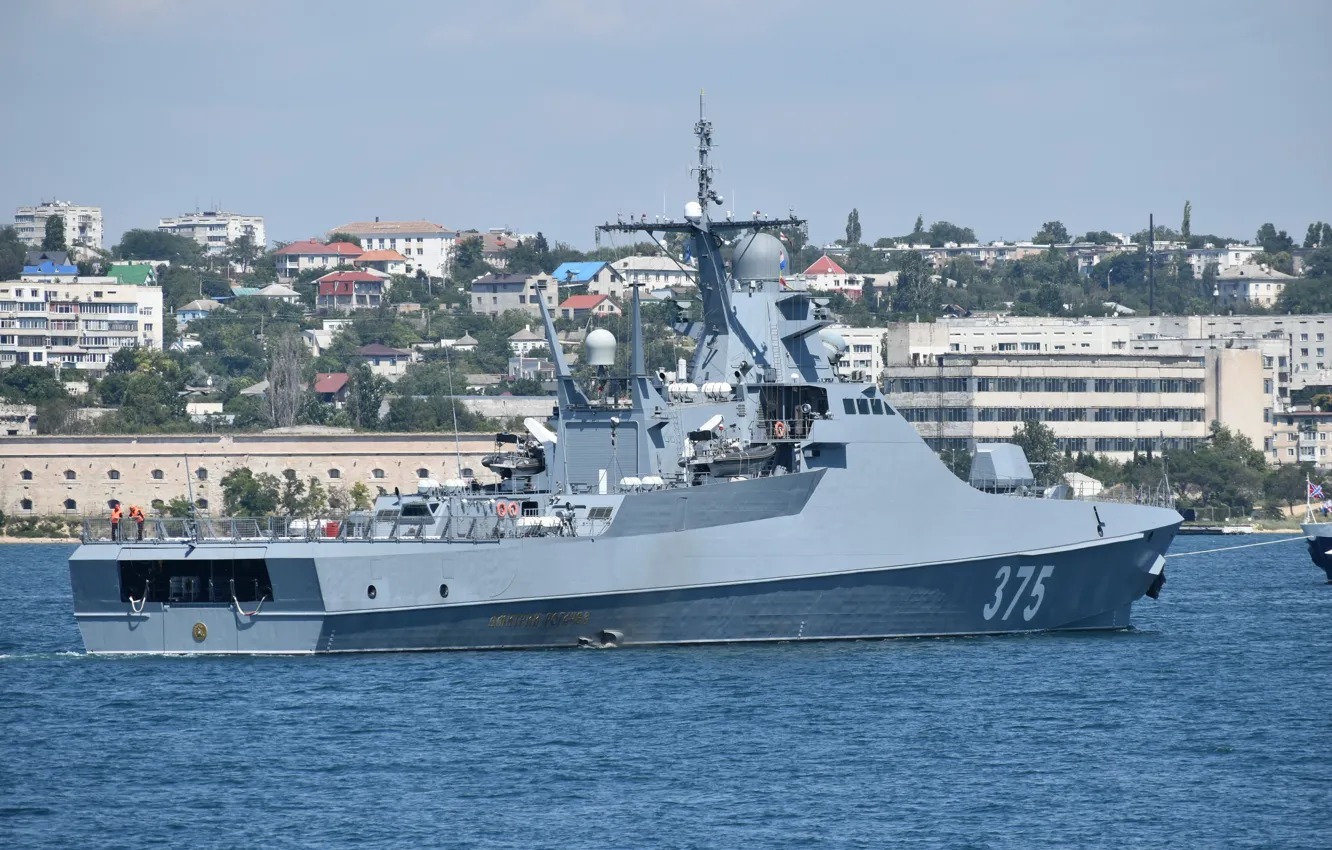 Photo wallpaper ship, patrol, Sevastopol, Dmitry ROGACHEV