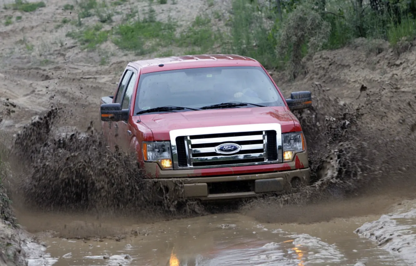 Photo wallpaper dirt, ford, pickup, f150