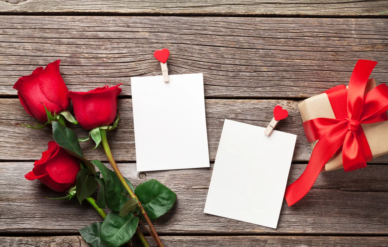 Photo wallpaper love, romance, heart, bouquet, love, Valentine's day, heart, wood