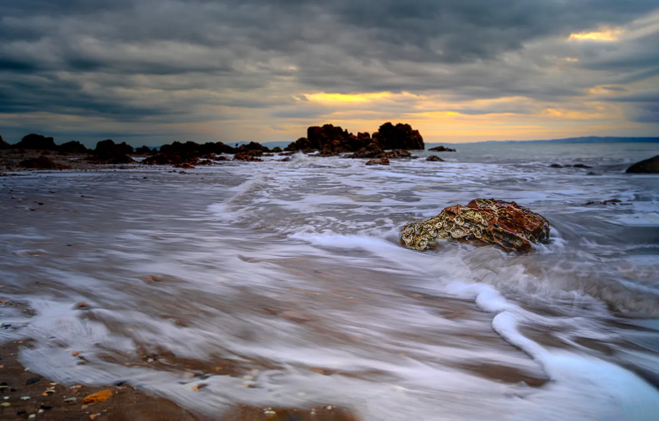 Photo wallpaper sea, rocks, coast