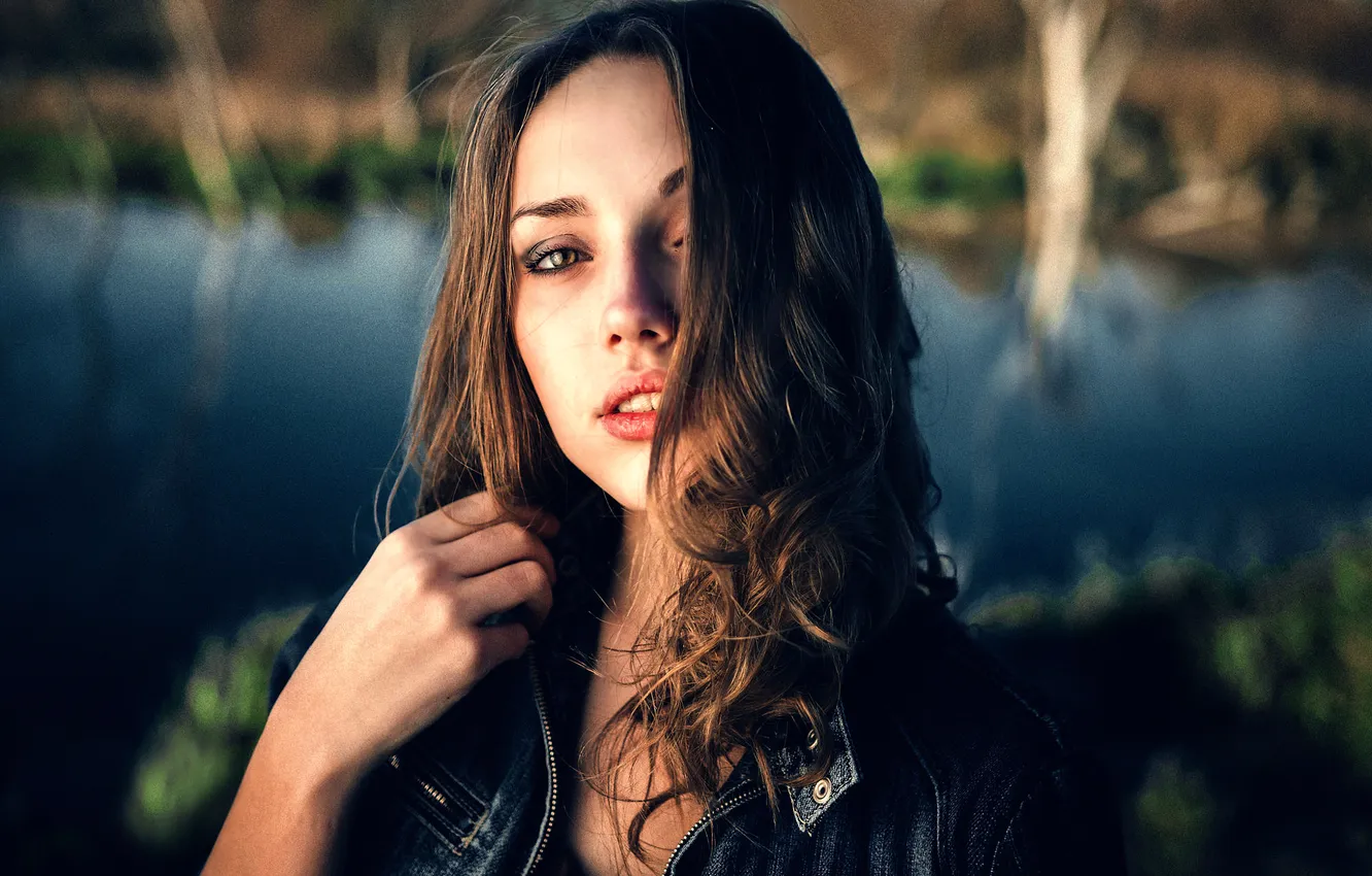 Photo wallpaper sponge, teeth, Nastya