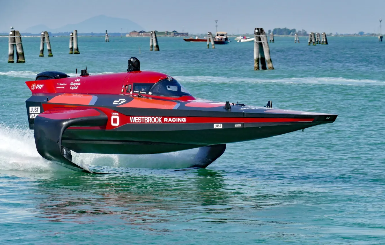 Photo wallpaper race, boat, speed