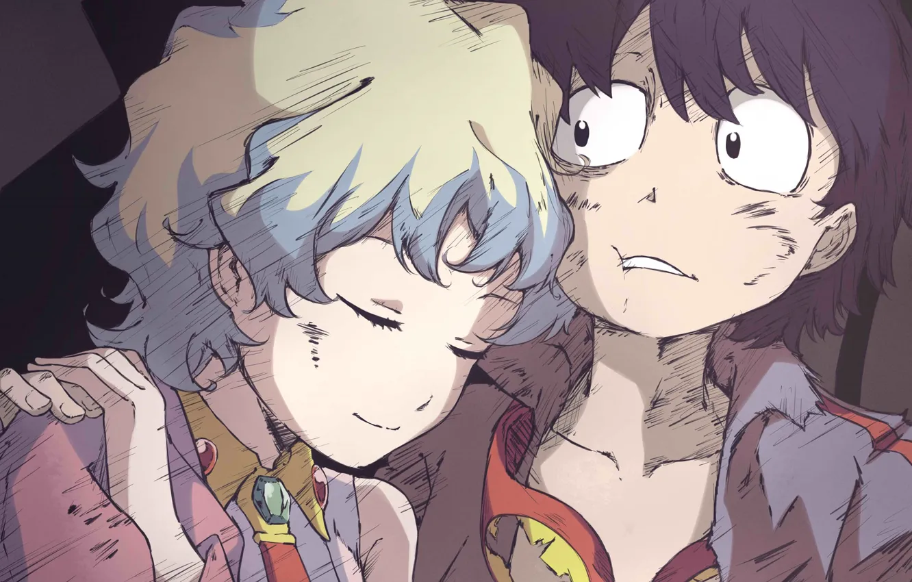 Photo wallpaper romance, pair, Gurren Lagann, Tengen Toppa Gerren Gurren Lagann