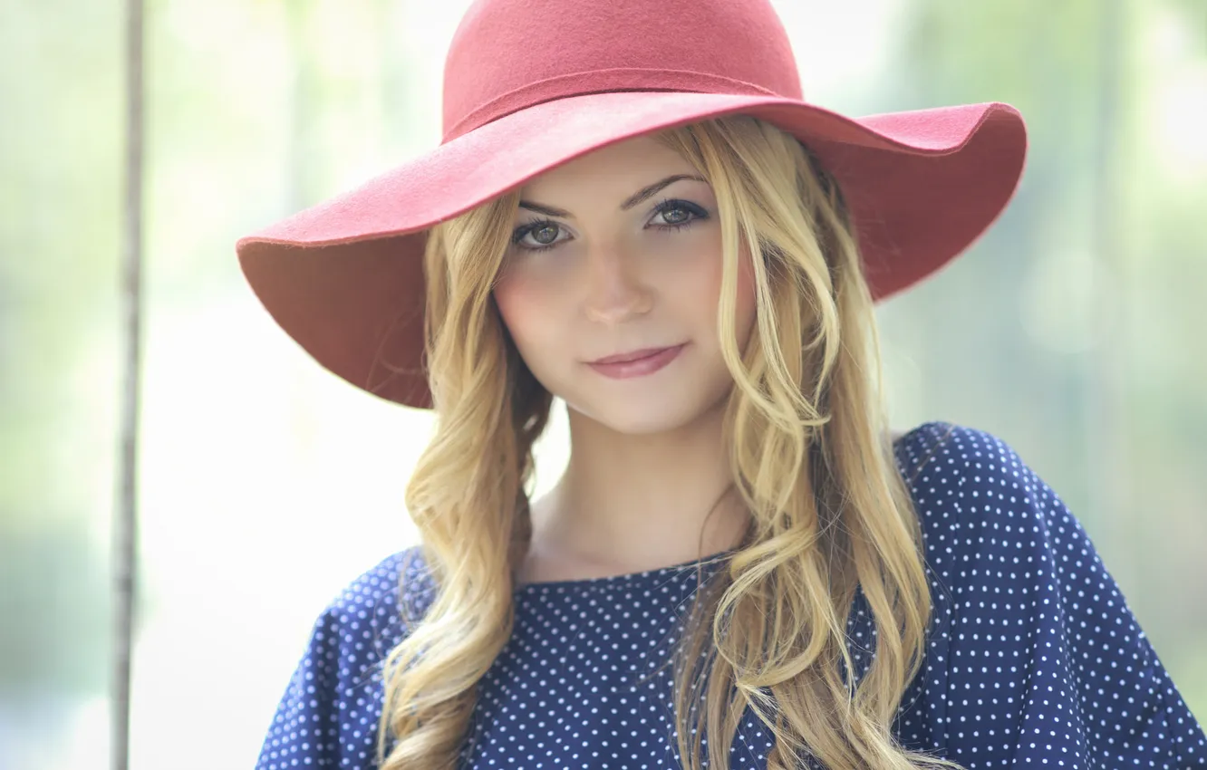 Photo wallpaper look, portrait, hat, Kery Rut Garcia