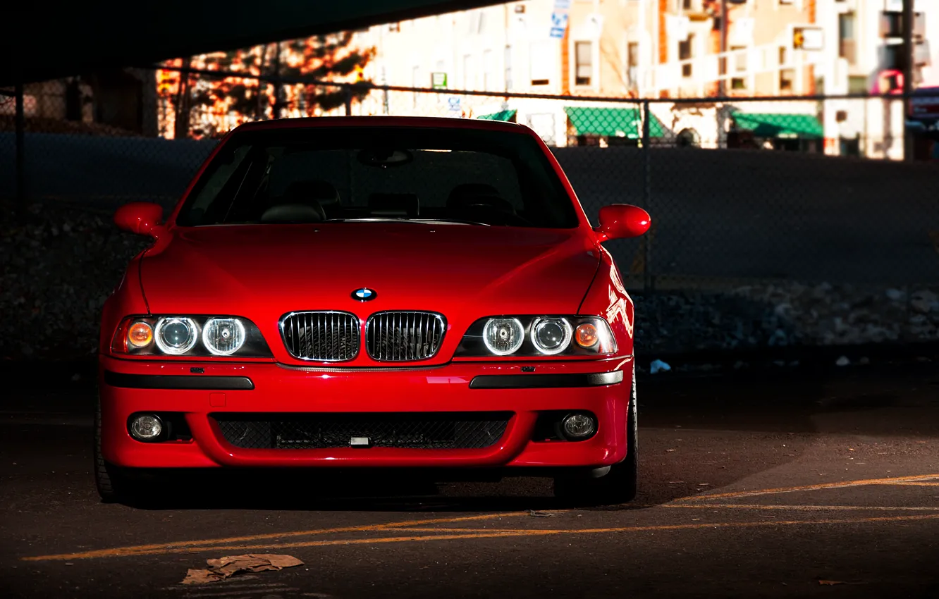 Photo wallpaper City, Red, E39, M5