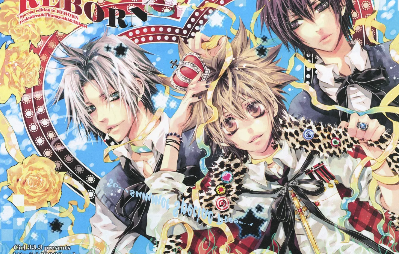 Photo wallpaper guy, trio, katekyo Hitman reborn, Teacher mafia Reborn