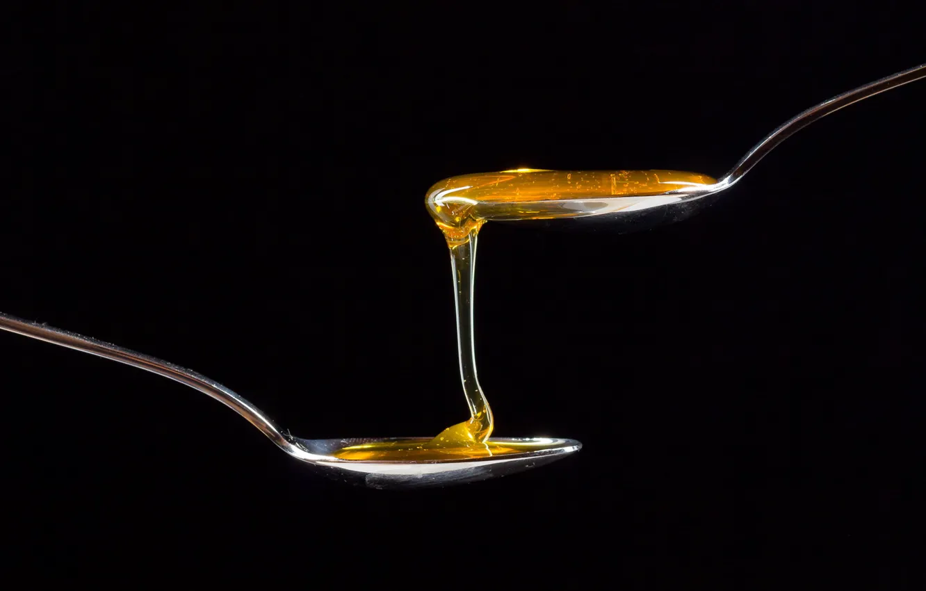 Photo wallpaper food, honey, spoon