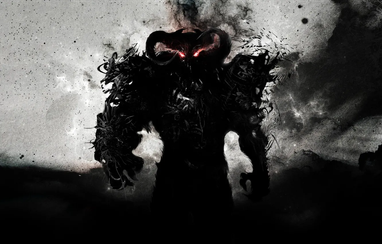 Photo wallpaper eyes, night, the demon, longer, dahaka