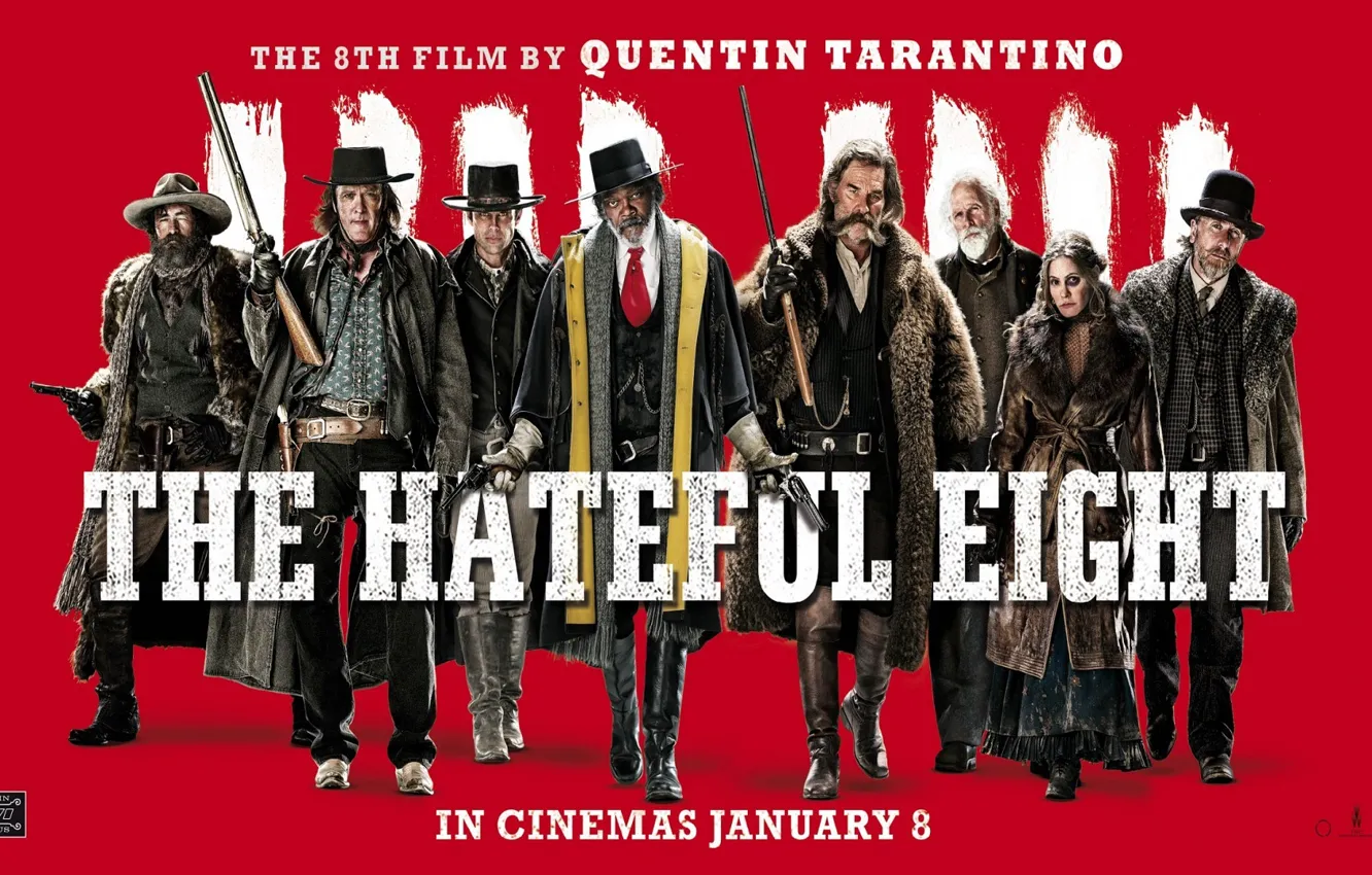 Photo wallpaper Tarantino, The Hateful Eight, disgusting eight