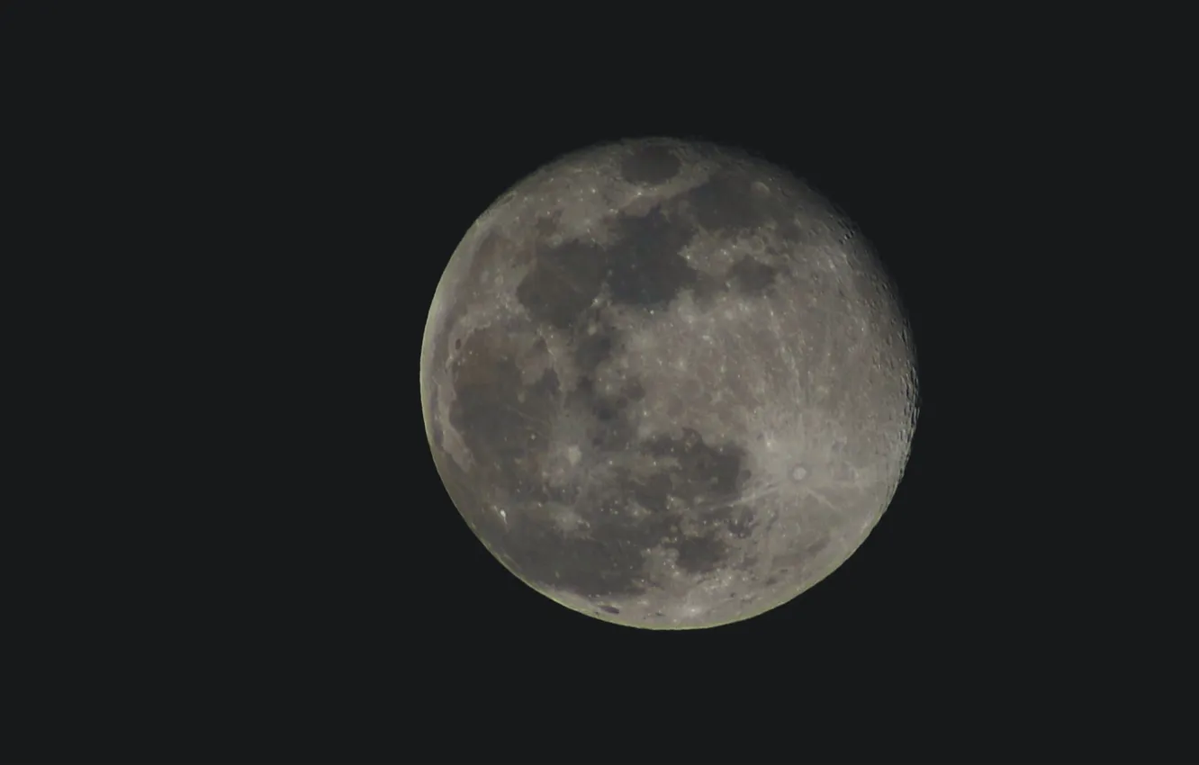 Photo wallpaper space, the moon, satellite, wallpaper