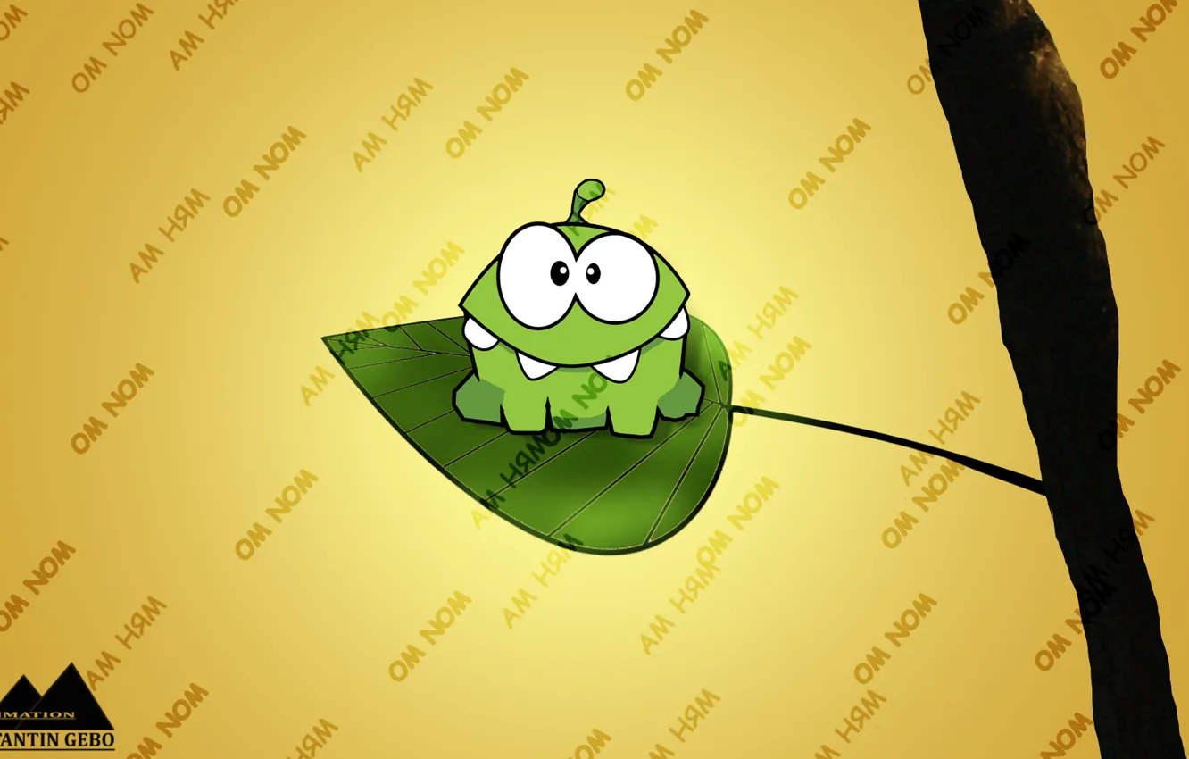 Photo wallpaper trees, branches, cartoon, figure, graphics, leaf, picture, on the branch