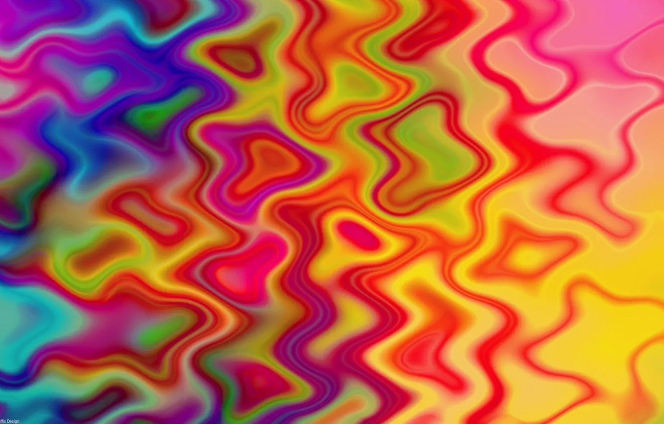 Photo wallpaper colors, water effect, luminous