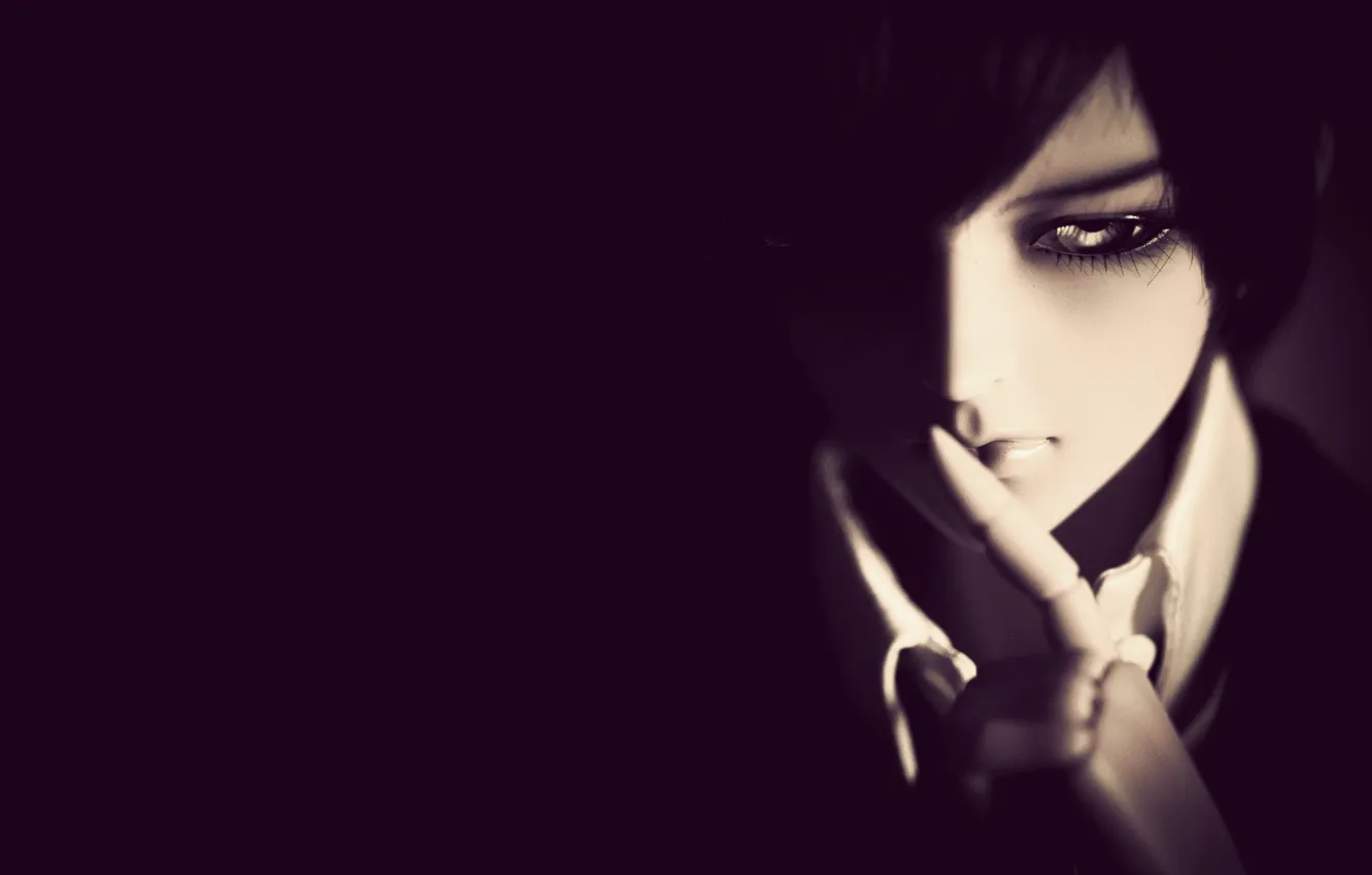 Photo wallpaper eyes, the darkness, doll, guy, doll, BJD