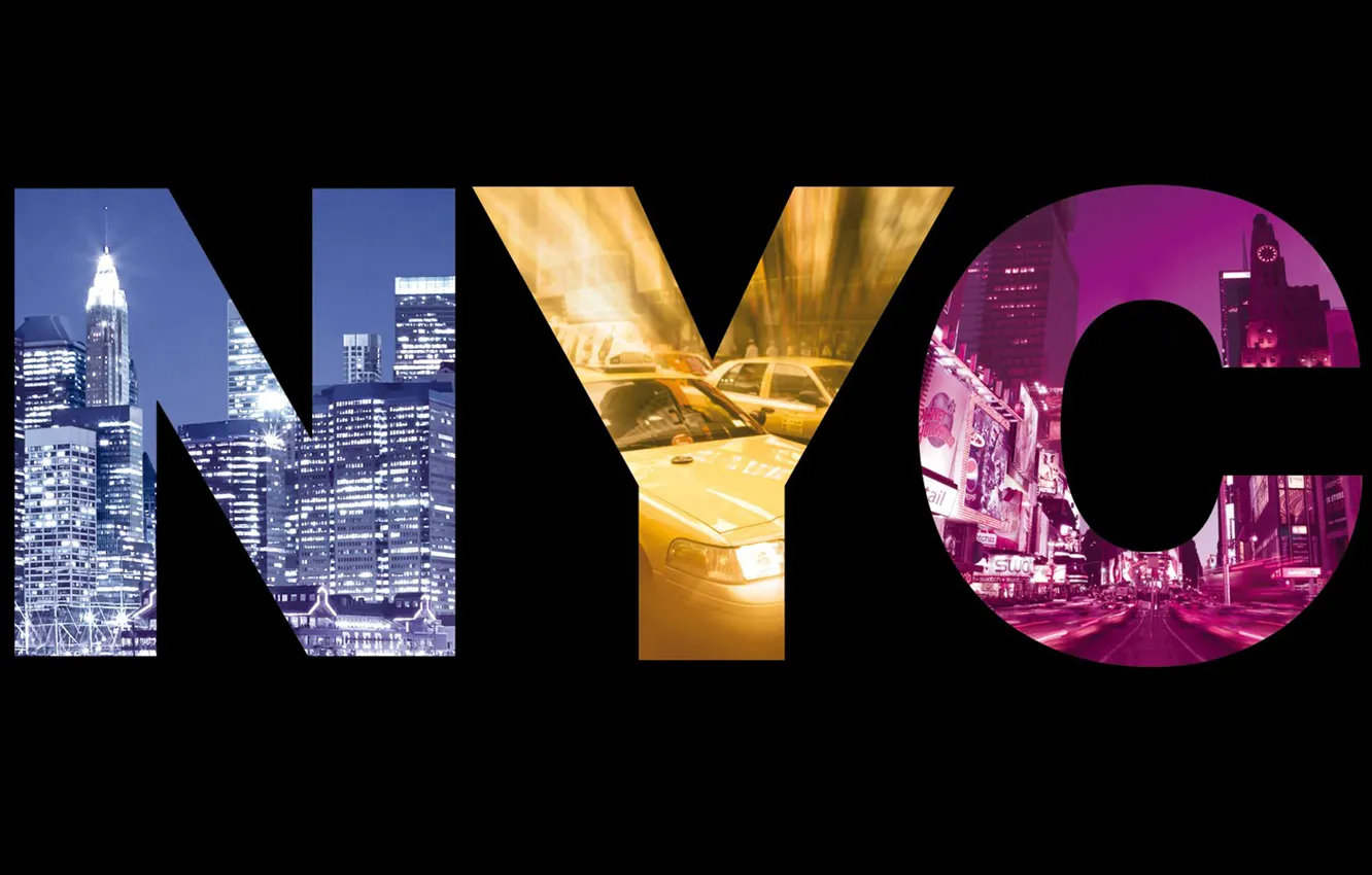 Photo wallpaper colors, USA, New York, New York city NYC