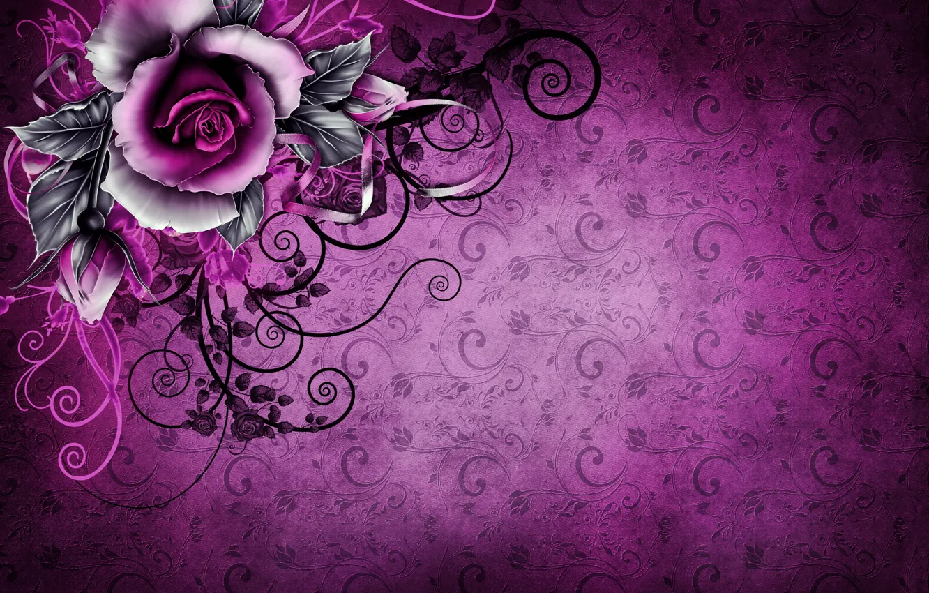 Photo wallpaper background, rose, texture, wallpaper, rose, vintage, texture, vintage