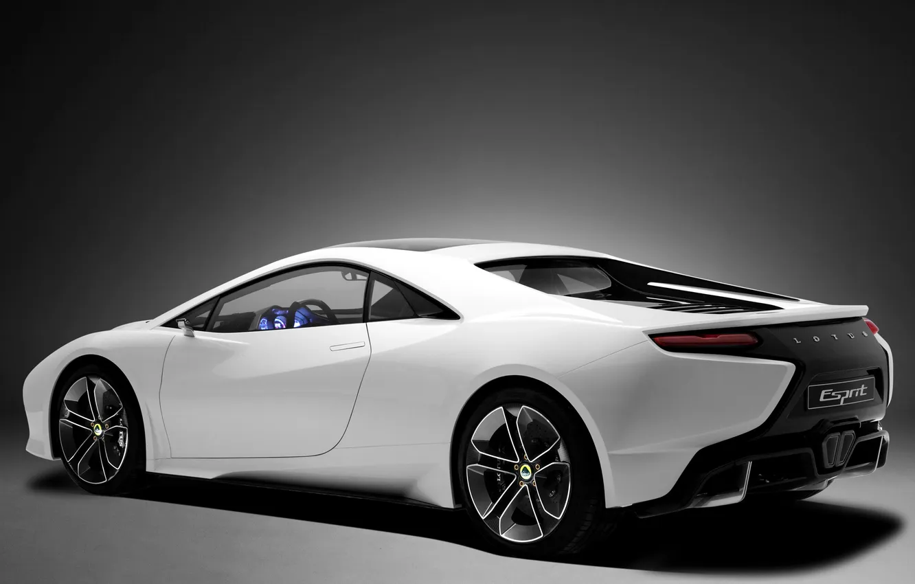 Photo wallpaper Concept, Lotus, white, the rear part, Esprit