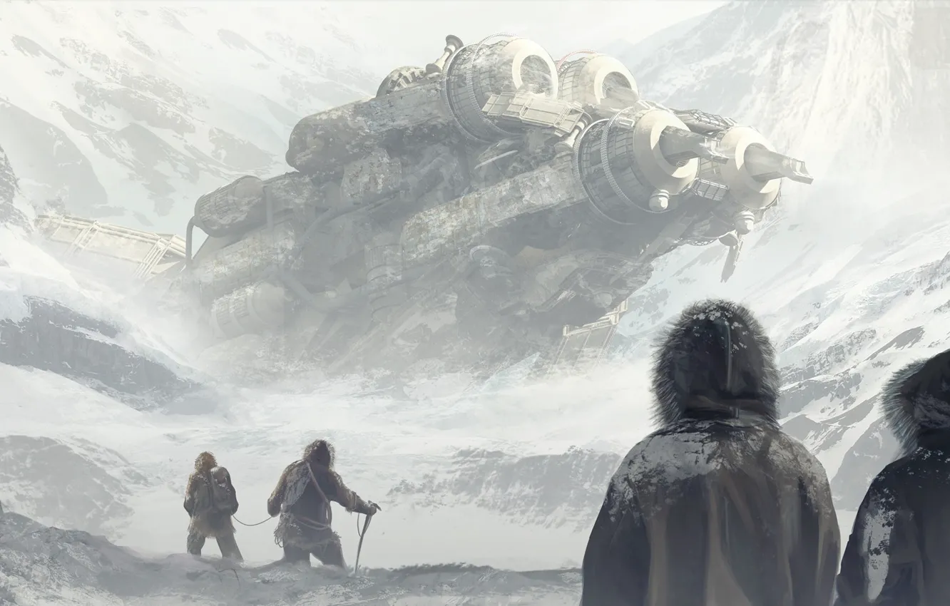 Photo wallpaper find, spaceship, Col Price, a walk into silence