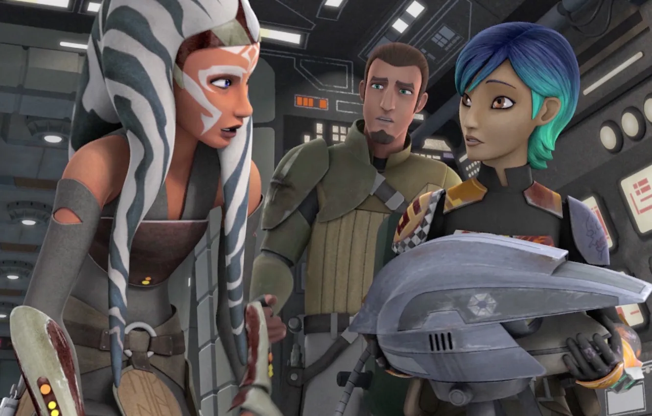 Photo wallpaper animated series, Star wars: Rebels, Star Wars: Rebels, Droids in Distress thumb