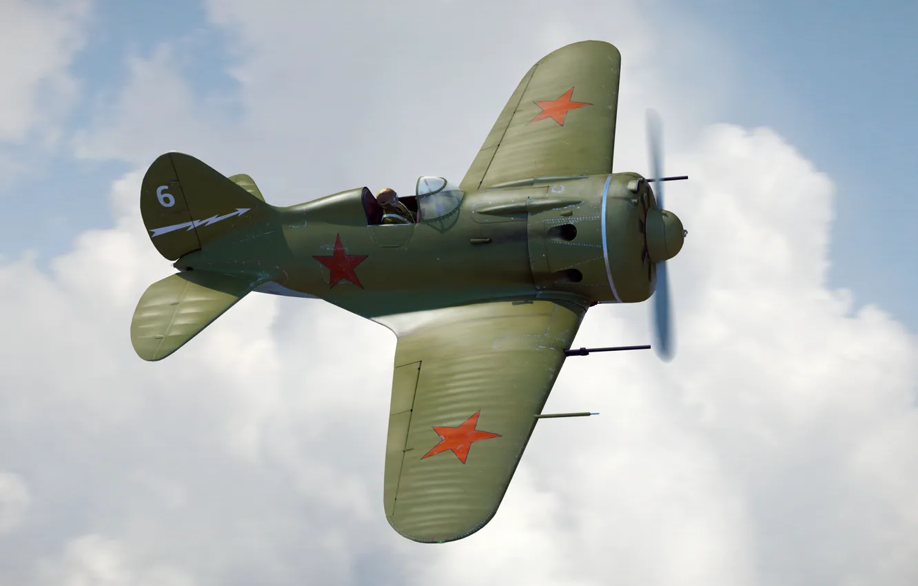 Photo wallpaper USSR, -16, THE RED ARMY AIR FORCE, I-16 type 28