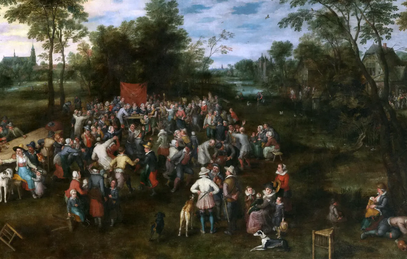 Photo wallpaper people, picture, wedding, Jan Brueghel, Wedding Reception Gifts